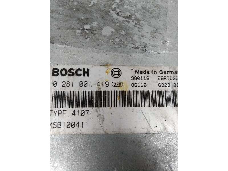 Recambio de centralita motor uce para mg rover serie 600 (rh) referencia OEM IAM 0281001419 MSB100411 4107