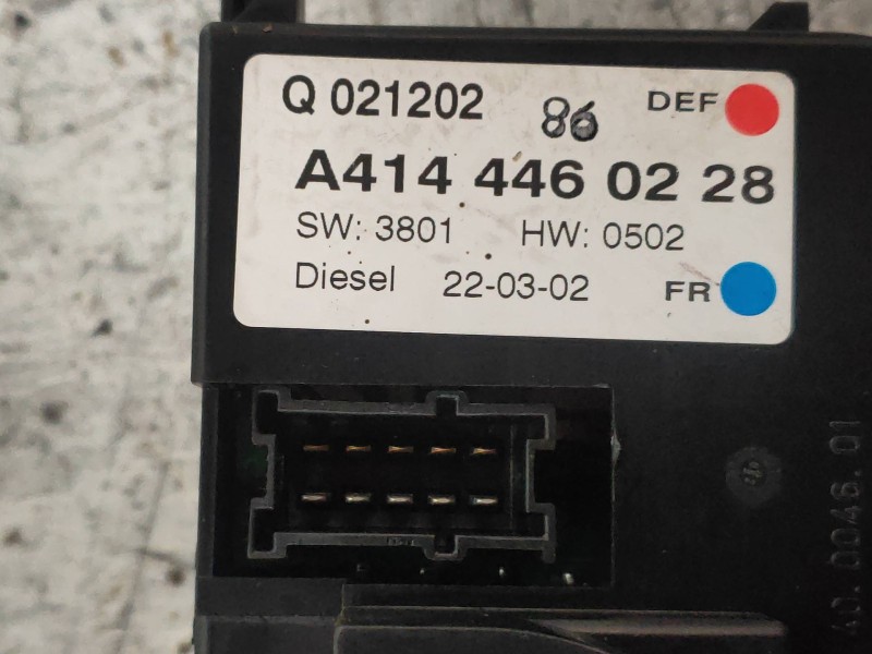 Recambio de mando calefaccion / aire acondicionado para mercedes vaneo (w414) furgoneta compacta cdi (414.700) referencia OEM IA