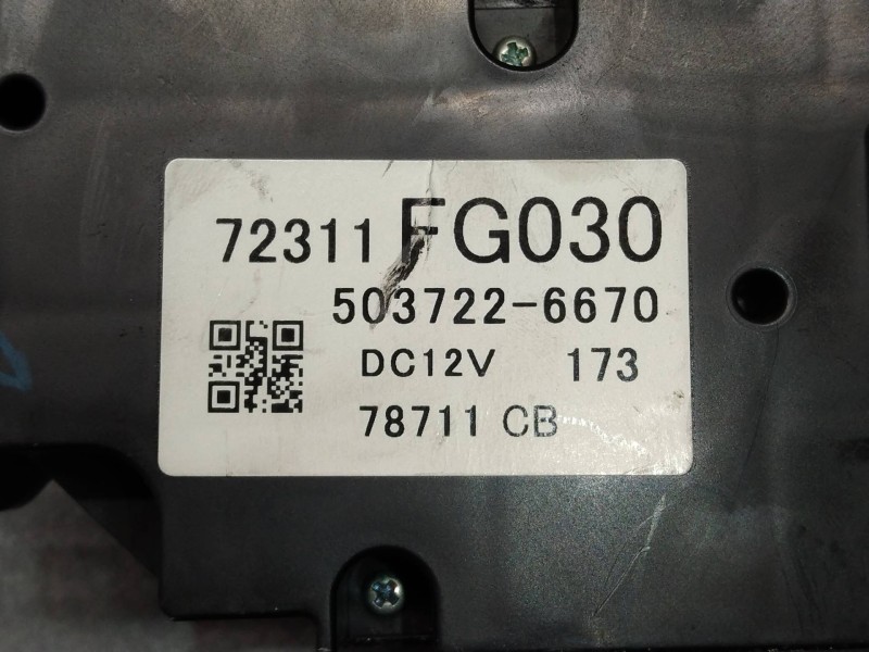Recambio de mando calefaccion / aire acondicionado para subaru impreza g12 1.5 referencia OEM IAM 72311FG030 5037226670 