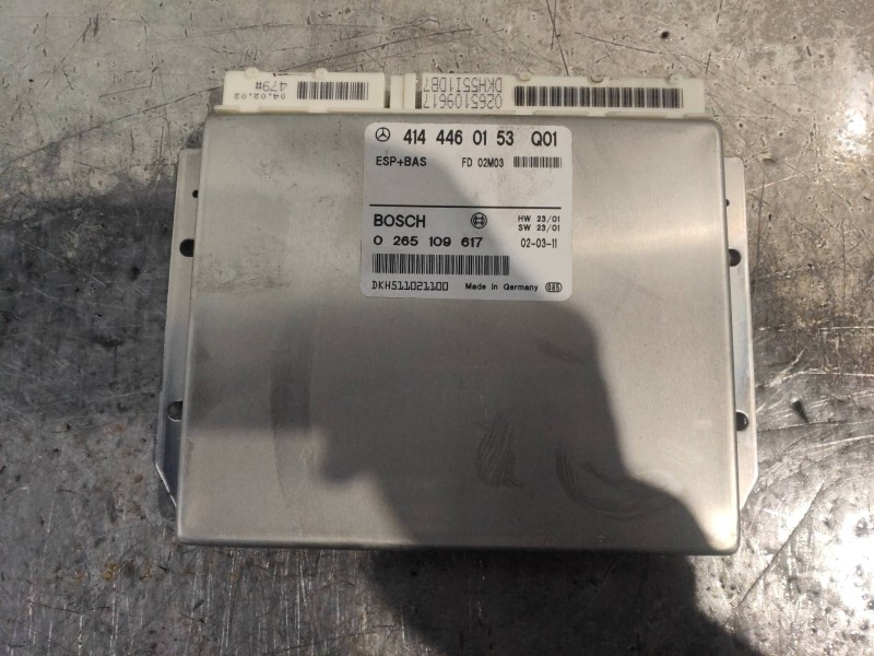 Recambio de centralita abs para mercedes vaneo (w414) furgoneta compacta cdi (414.700) referencia OEM IAM 0265109617 4144460153 