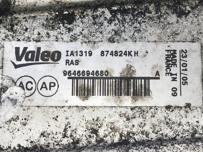 Recambio de intercooler para citroen c4 coupe 2.0 hdi fap cat (rhr / dw10bted4) referencia OEM IAM 9646694680 874824KH  Recambio de intercooler para citroen c4 coupe 2.0 hdi fap cat (rhr / dw10bted4) referencia OEM IAM 9646694680 874824KH