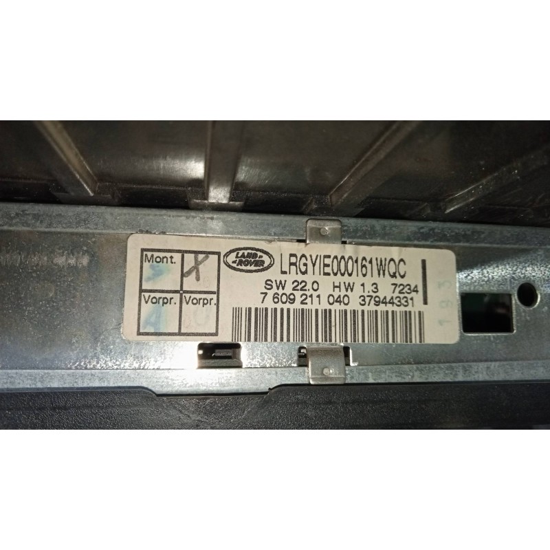 Recambio de sistema audio / radio cd para land rover range rover (lm) td6 se referencia OEM IAM 7609211040 37944331 
