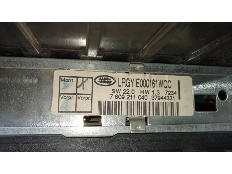 Recambio de sistema audio / radio cd para land rover range rover (lm) td6 se referencia OEM IAM 7609211040 37944331 