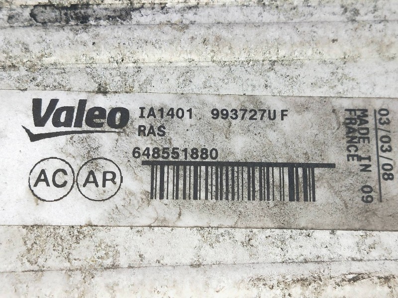 Recambio de intercooler para citroen c4 sedan 1.6 16v hdi fap referencia OEM IAM 648551880 993727UF 