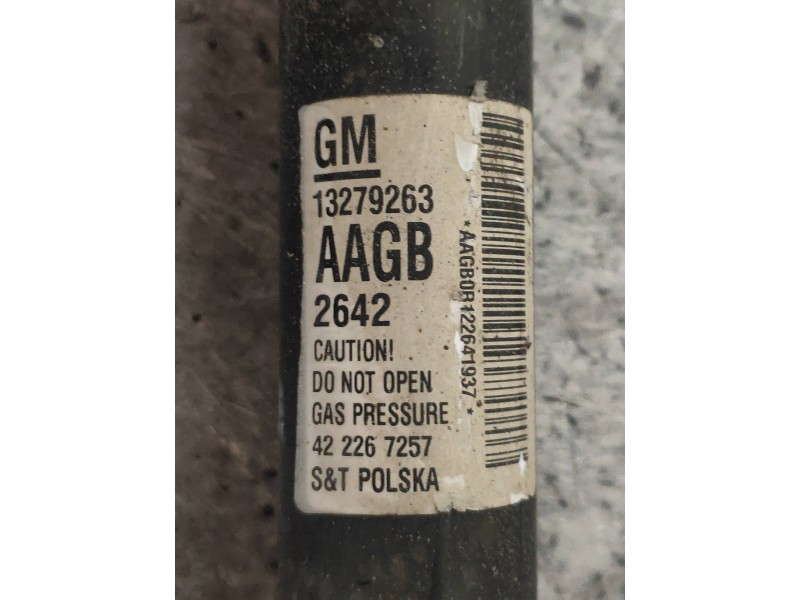 Recambio de amortiguador trasero derecho para opel astra j lim. cosmo referencia OEM IAM 13279263 422267257 