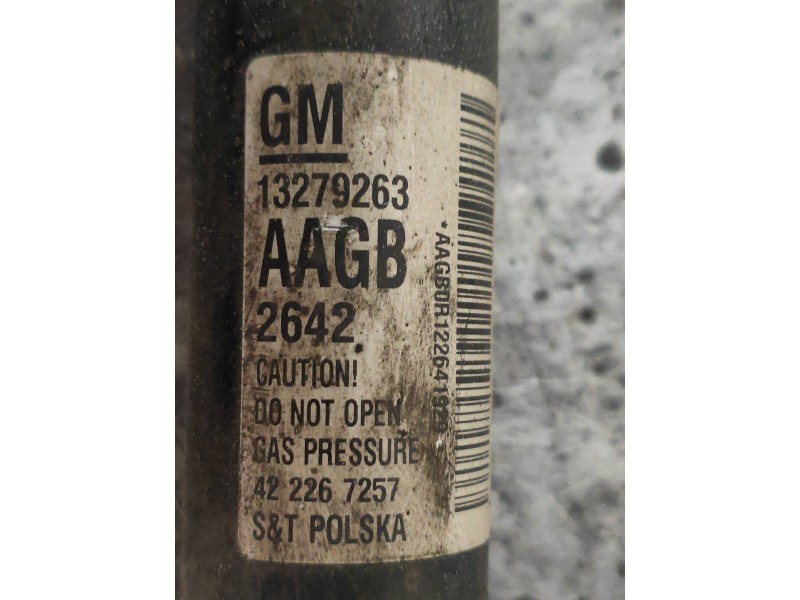 Recambio de amortiguador trasero izquierdo para opel astra j lim. cosmo referencia OEM IAM 13279263 422267257 