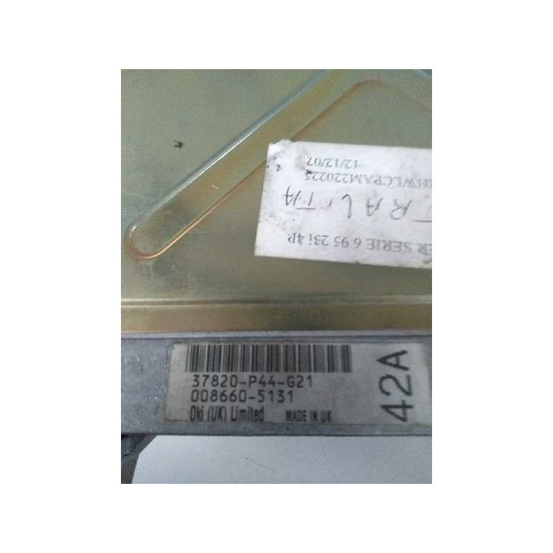 Recambio de centralita motor uce para mg rover serie 600 (rh) 2.3 cat referencia OEM IAM 37820P44G21 0086605131 42A