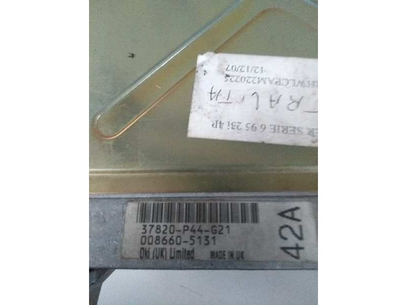 Recambio de centralita motor uce para mg rover serie 600 (rh) 2.3 cat referencia OEM IAM 37820P44G21 0086605131 42A