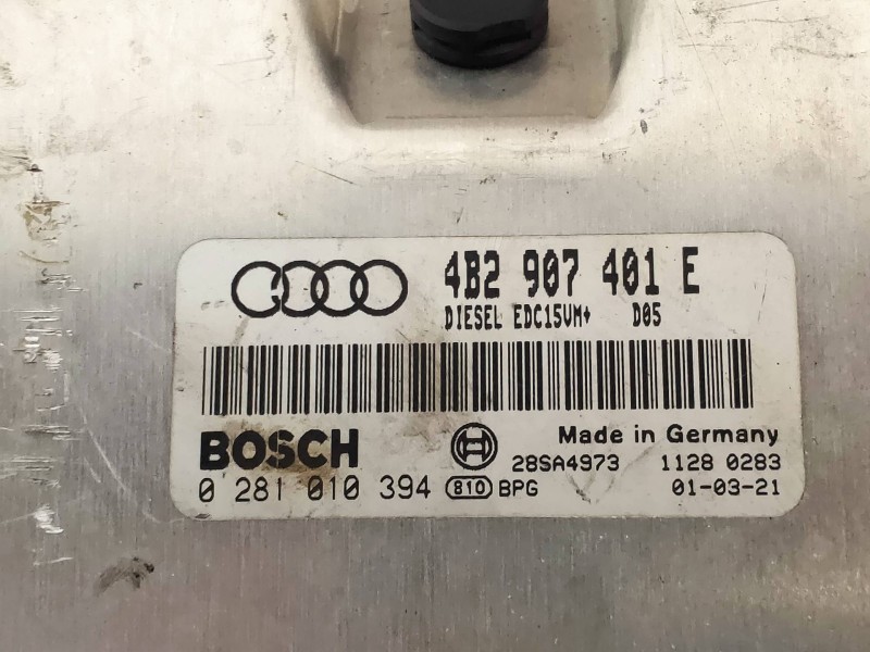 Recambio de centralita motor uce para audi a6 berlina (4b2) 2.5 tdi referencia OEM IAM 0281010394 4B2907401E BOSCH