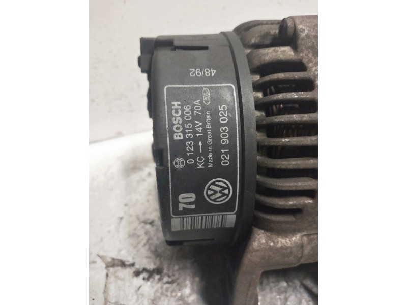 Recambio de alternador para volkswagen golf iii berlina (1h1) vr6 referencia OEM IAM 0123315006  