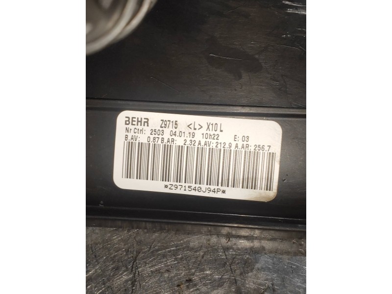 Recambio de motor calefaccion para renault zoe bose referencia OEM IAM Z9715 A971540J94P 