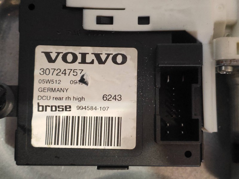 Recambio de elevalunas trasero derecho para volvo v50 familiar 1.6 d kinetic referencia OEM IAM 30724757 1027978 994584107