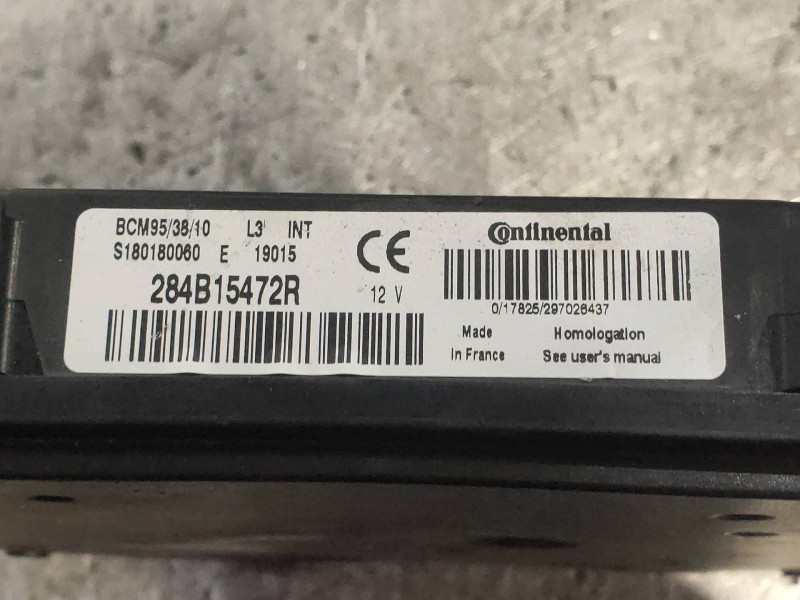 Recambio de modulo electronico para renault zoe bose referencia OEM IAM 284B15472R S180180060 BCM953810
