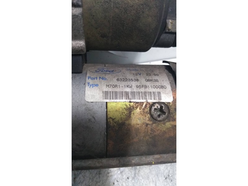 Recambio de motor arranque para ford ka (ccq) básico referencia OEM IAM 63223538 95FB11000BD 
