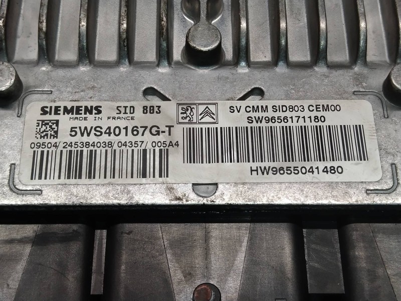 Recambio de centralita motor uce para peugeot 407 sw st confort referencia OEM IAM 5WS40167GT SW9656171180 HW9655041480 SID803
