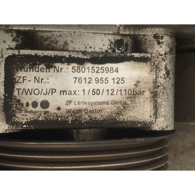 Recambio de bomba direccion para fiat ducato caja cerrada 33 (06.2006 =>) 130 (rs. 3000 mm) referencia OEM IAM 7612955125 580152