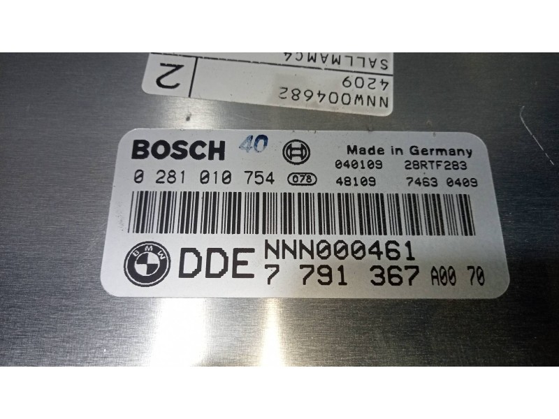 Recambio de centralita motor uce para land rover range rover (lm) td6 se referencia OEM IAM 0281010754 7791367 NNN000461