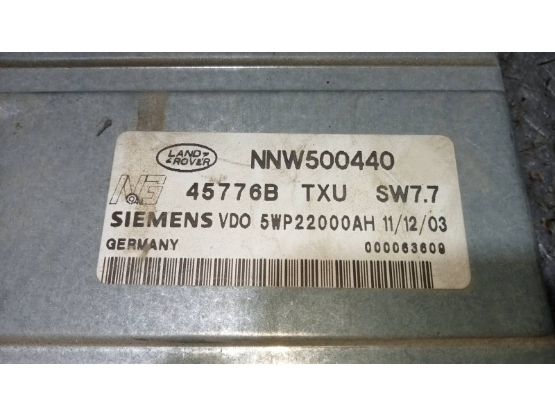 Recambio de modulo electronico para land rover range rover (lm) td6 se referencia OEM IAM NNW500440 5WP22000AH 