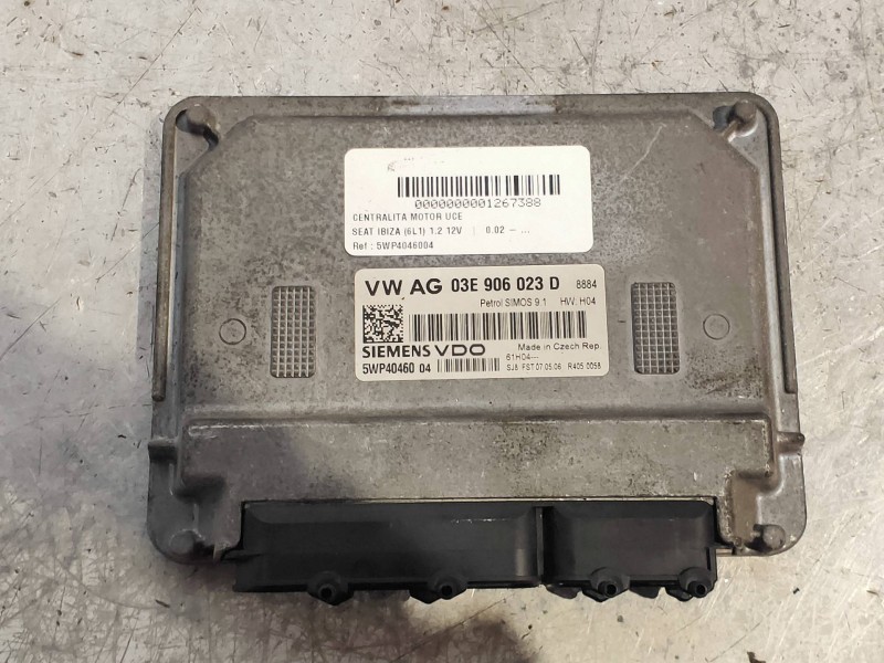 Recambio de centralita motor uce para seat ibiza (6l1) 1.2 12v referencia OEM IAM 5WP4046004 03E906023D SIEMENS