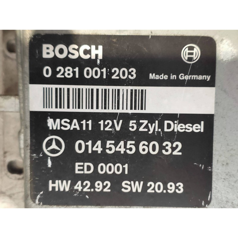 Recambio de centralita motor uce para mercedes clase c (w202) berlina 250 diesel (202.125) referencia OEM IAM 0281001203 0145456