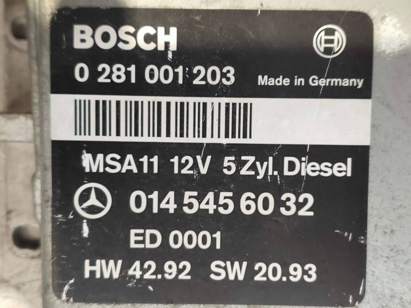 Recambio de centralita motor uce para mercedes clase c (w202) berlina 250 diesel (202.125) referencia OEM IAM 0281001203 0145456