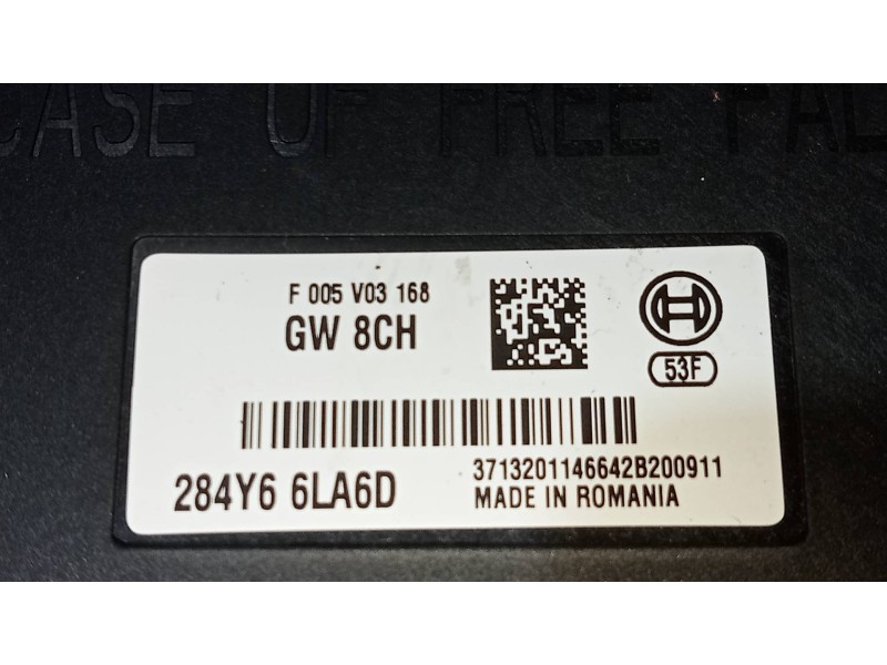 Recambio de modulo electronico para renault megane iv berlina 5p limited + referencia OEM IAM F005V03168 284Y66LA6D 