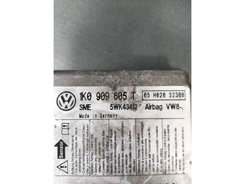 Recambio de centralita airbag para seat altea xl (5p5) emoción referencia OEM IAM 5WK43412 1K0909605T 