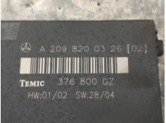 Recambio de modulo electronico para mercedes clase clk (w209) coupe 320 cdi (209.320) referencia OEM IAM A2098200326 376800GZ  2