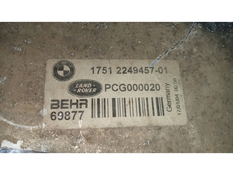 Recambio de intercooler para land rover range rover (lm) td6 se referencia OEM IAM PCG000020 17512249457 