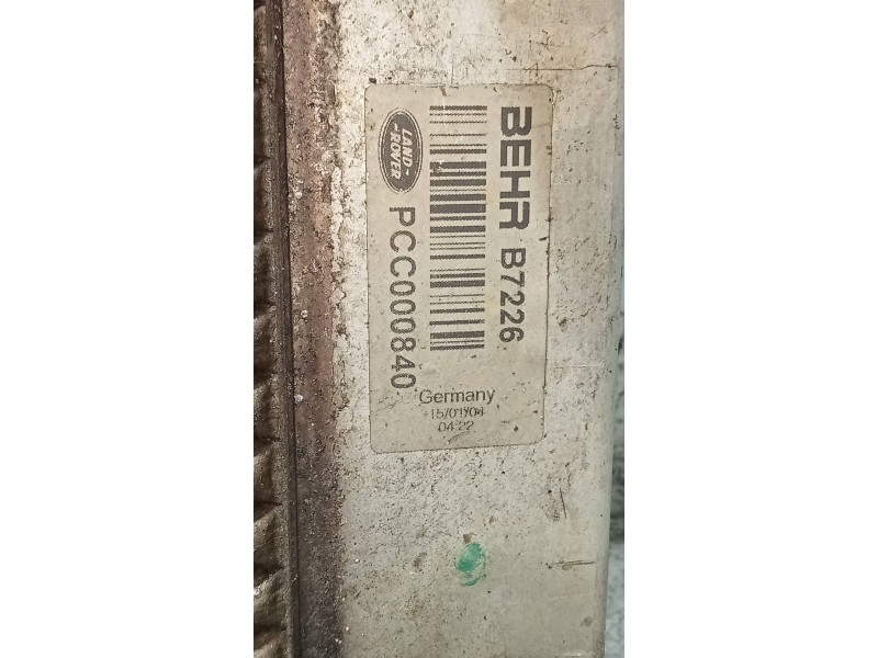 Recambio de radiador agua para land rover range rover (lm) td6 se referencia OEM IAM PCC000840  