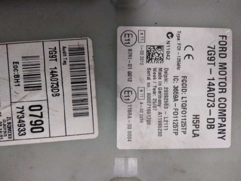 Recambio de caja reles / fusibles para ford mondeo ber. (ca2) ghia x referencia OEM IAM 28092563 7G9T14A073DB 0790 7Y34933