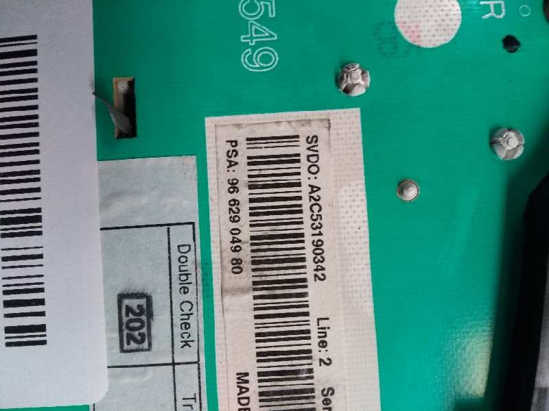 Recambio de cuadro instrumentos para peugeot 207 xs referencia OEM IAM 9662904980  