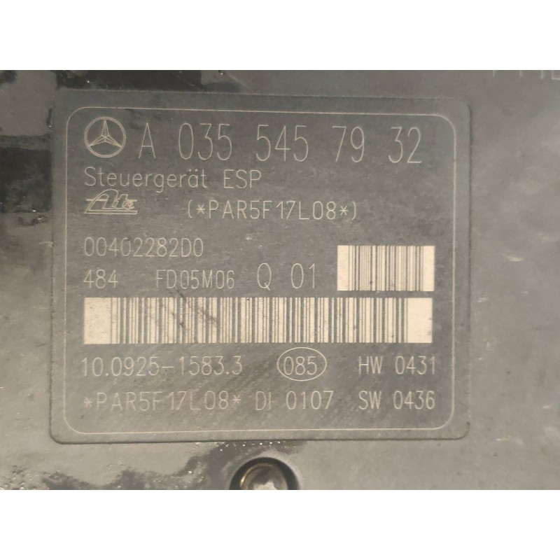 Recambio de abs para mercedes clase clk (w209) coupe 320 cdi (209.320) referencia OEM IAM 10092515833 A0355457932 10020404744 A0