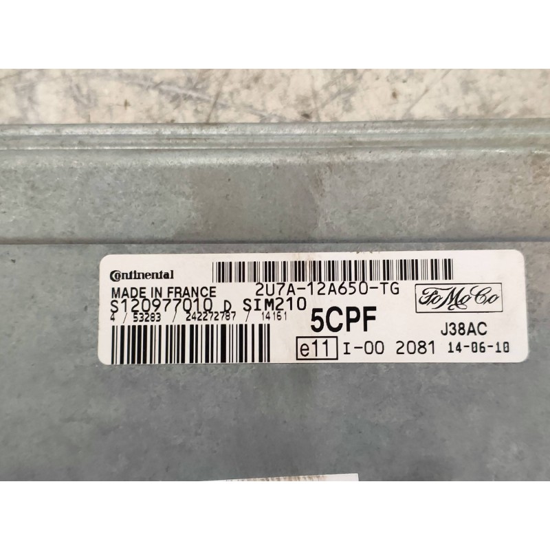 Recambio de centralita motor uce para ford fiesta (cbk) ambiente referencia OEM IAM S120977010D 2U7A12A650TG 5CPF SIM210 CONTINE