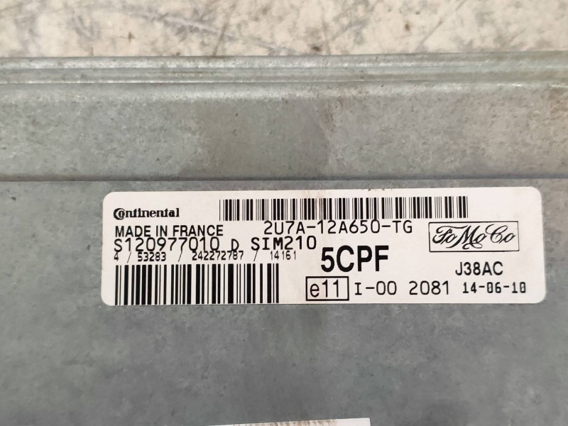 Recambio de centralita motor uce para ford fiesta (cbk) ambiente referencia OEM IAM S120977010D 2U7A12A650TG 5CPF SIM210 CONTINE