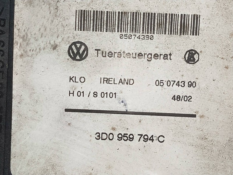 Recambio de elevalunas trasero derecho para porsche cayenne (typ 9pa) 4.5 v8 turbo cat referencia OEM IAM 3D959794C  5P
