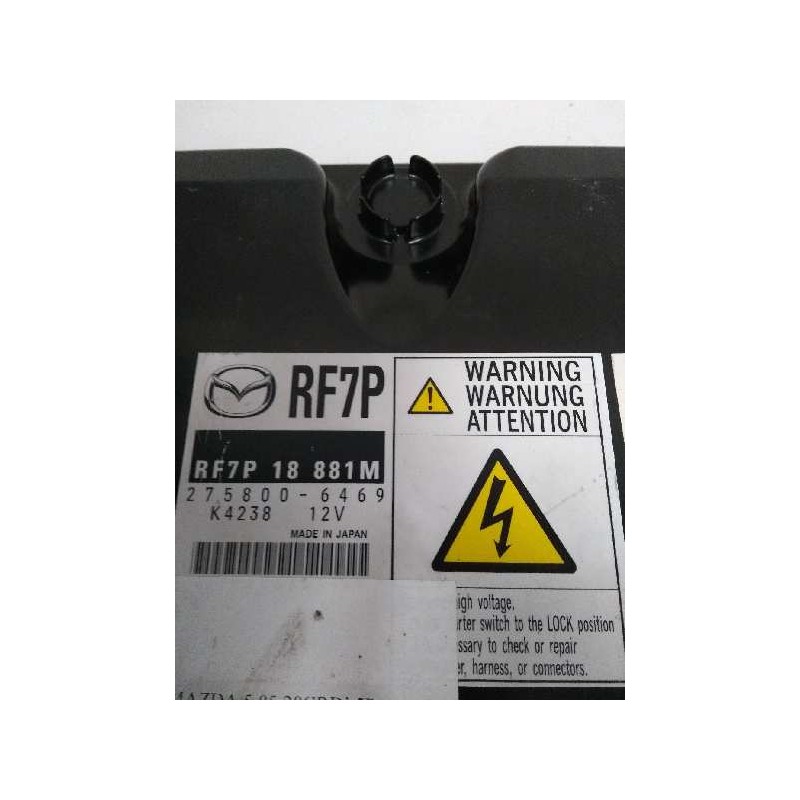 Recambio de centralita motor uce para mazda 5 berl. (cr) 2.0 diesel cat referencia OEM IAM RF7P18881M 2758006469 K4238