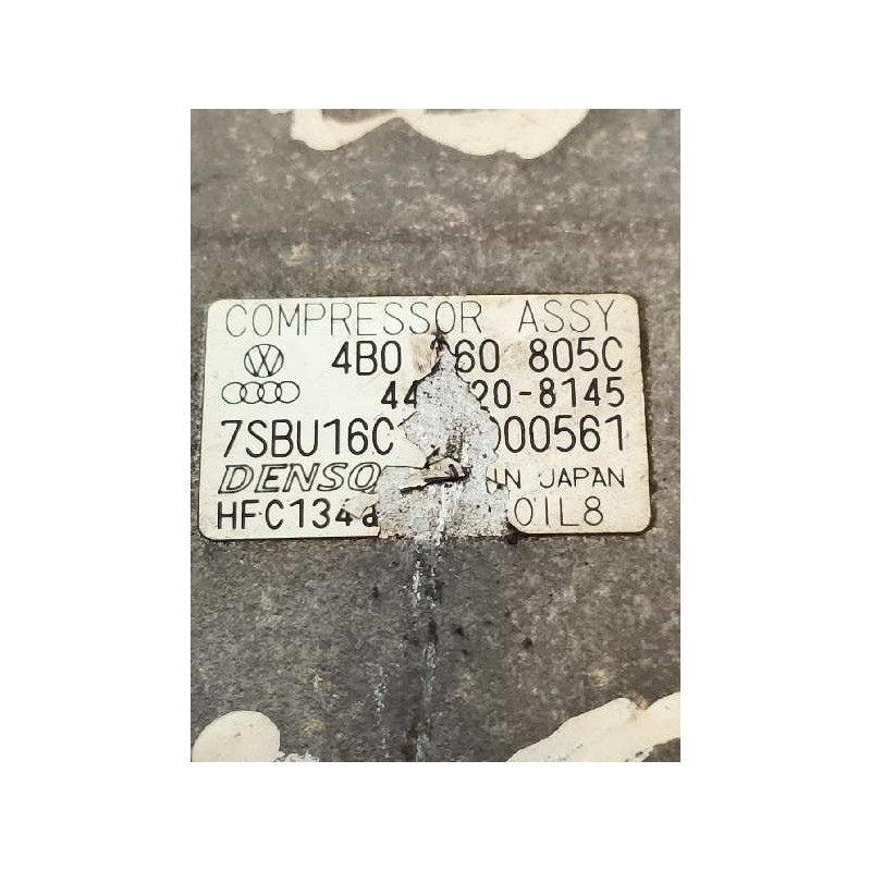 Recambio de compresor aire acondicionado para audi allroad quattro (4b5) 2.5 tdi (132kw) referencia OEM IAM 4B0260805C 442208145