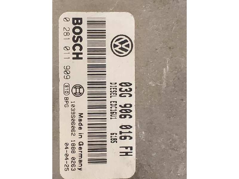 Recambio de centralita motor uce para seat altea (5p1) reference referencia OEM IAM 0281011909 03G906016FH 