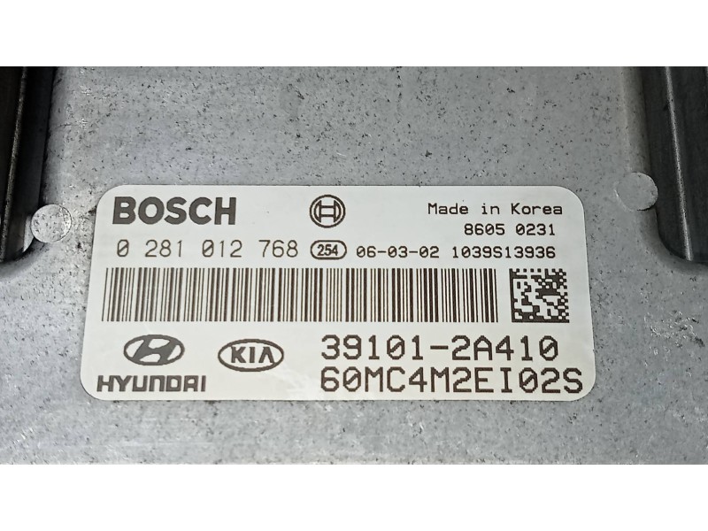 Recambio de centralita motor uce para hyundai accent (mc) gl crdi referencia OEM IAM 0281012768 391012A410 