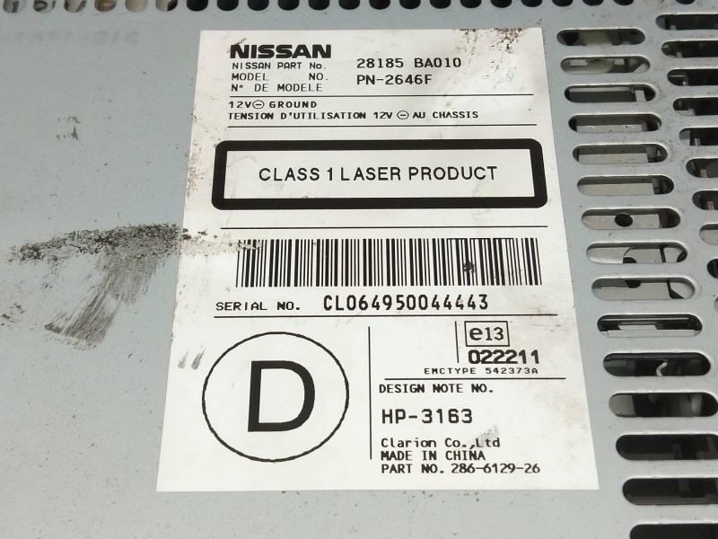 Recambio de sistema navegacion gps para nissan primera berlina (p12) acenta referencia OEM IAM 28395BA000 28090BA000 28185BA010