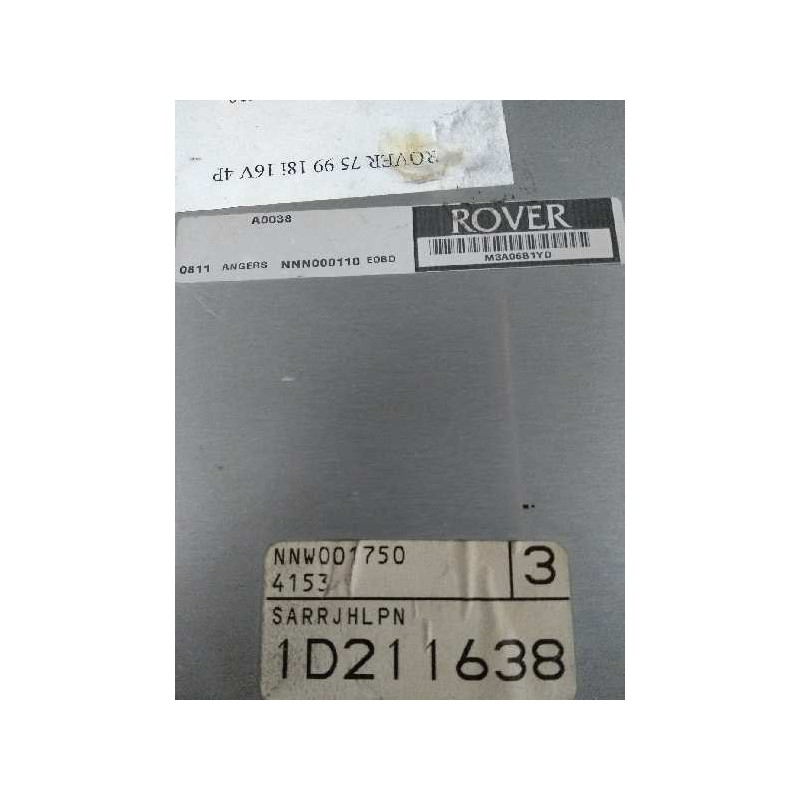 Recambio de centralita motor uce para mg rover serie 75 (j/rj) 1.8 cat referencia OEM IAM NNN000110 A0038 0811