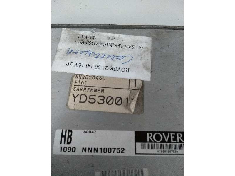 Recambio de centralita motor uce para mg rover serie 25 (rf) 1.4 16v cat referencia OEM IAM NNN100752 A0047 HB 1090
