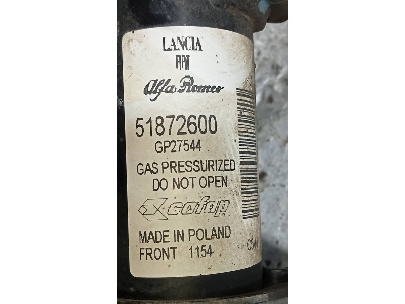 Recambio de amortiguador delantero derecho para fiat nuova 500 (150) 1.2 cat referencia OEM IAM 51872600  