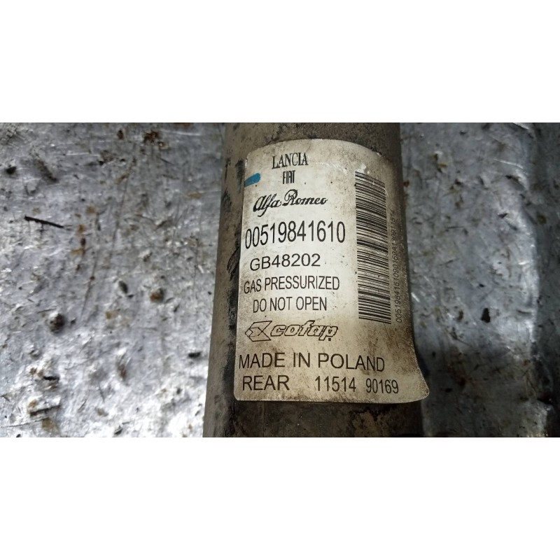 Recambio de amortiguador trasero izquierdo para fiat nuova 500 (150) 1.2 cat referencia OEM IAM 519841610  