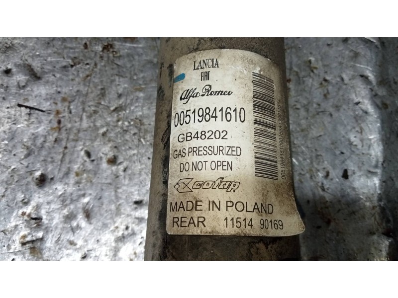 Recambio de amortiguador trasero izquierdo para fiat nuova 500 (150) 1.2 cat referencia OEM IAM 519841610  