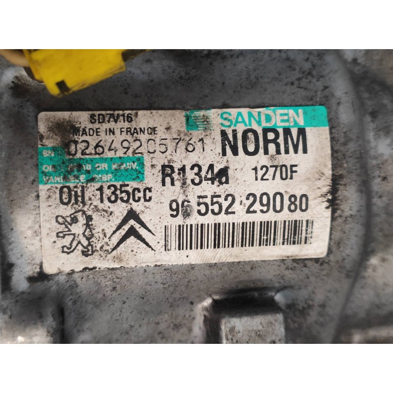 Recambio de compresor aire acondicionado para peugeot expert kombi confort acristaldo (5 asientos) referencia OEM IAM SD7V161270
