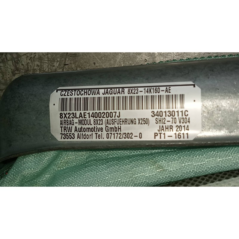 Recambio de airbag cortina delantero izquierdo para jaguar xf 3.0 v6 diesel luxury referencia OEM IAM 8X2314K160AE 34013011C 