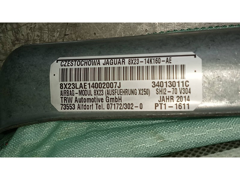 Recambio de airbag cortina delantero izquierdo para jaguar xf 3.0 v6 diesel luxury referencia OEM IAM 8X2314K160AE 34013011C 