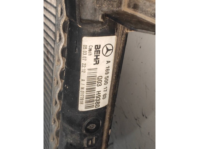 Recambio de radiador agua para mercedes clase b (w245) 180 cdi (245.207) referencia OEM IAM A1695001703  